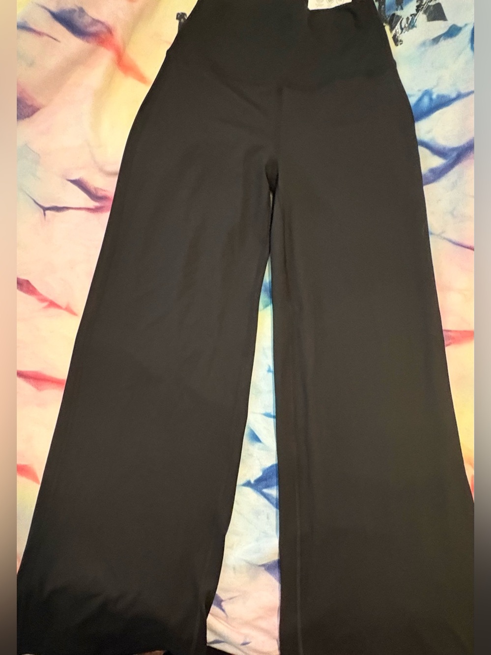 Gilly Hicks Solid Black Wide-Leg Women's Pants